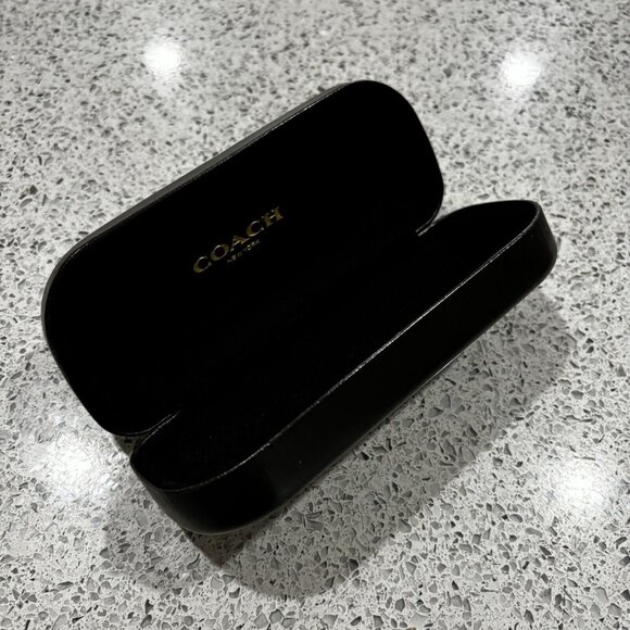 COACH New York Black Hard Clamshell Eyeglass Sunglass Case - Picture 6 of 6